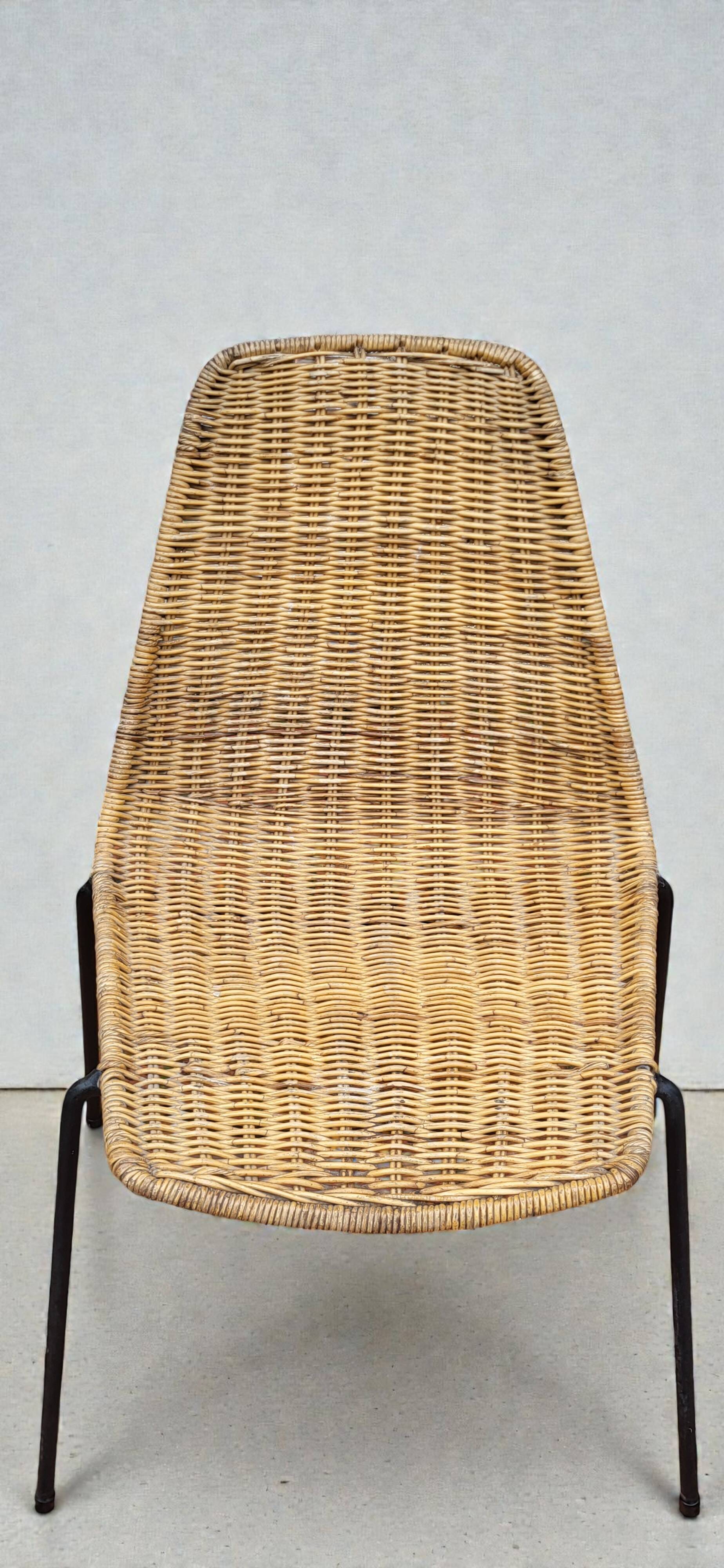 Wicker Basket Chairs by Gian Franco Legler, 1950s
