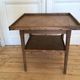 Antique coffee table with 2 tiers