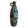 Stoneware vase decorated with vintage ceramic roosters XXth