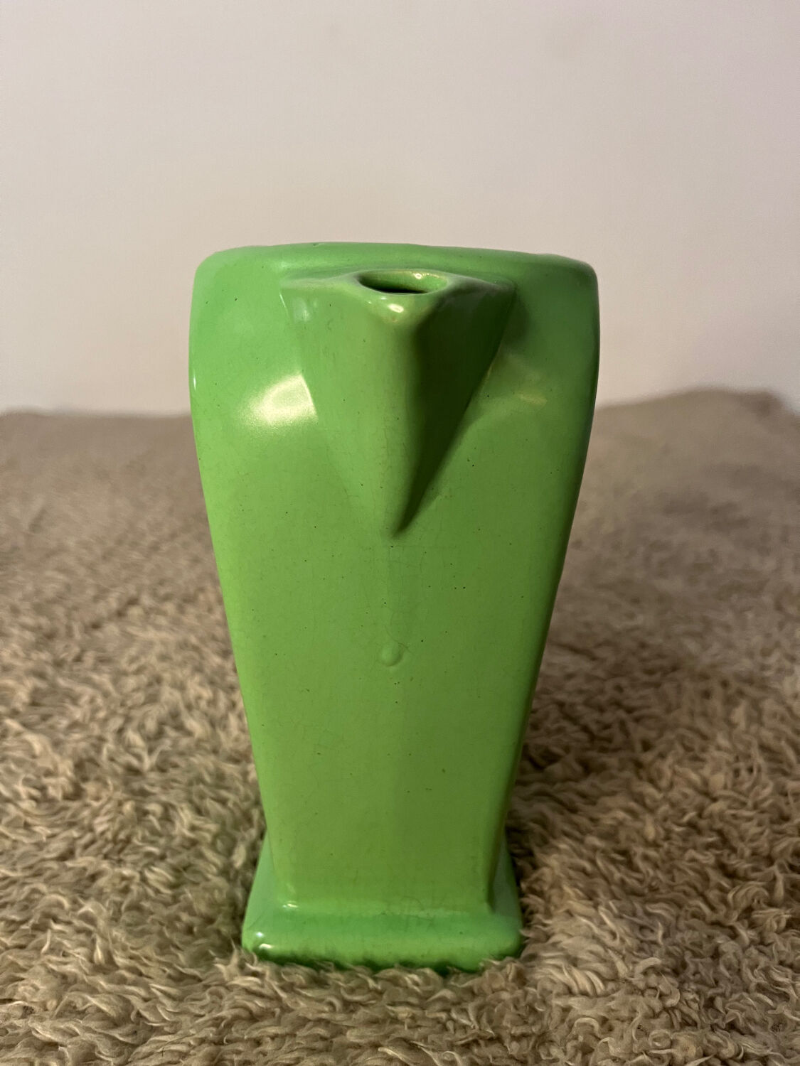 Carafe ceramic pitcher pernod green thread