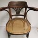 Kohn - old brasserie bar chair, american office chair sitting tanned