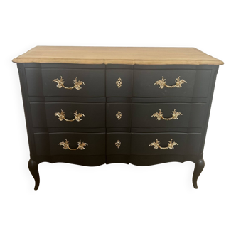 Commode arbalète vintage relooké