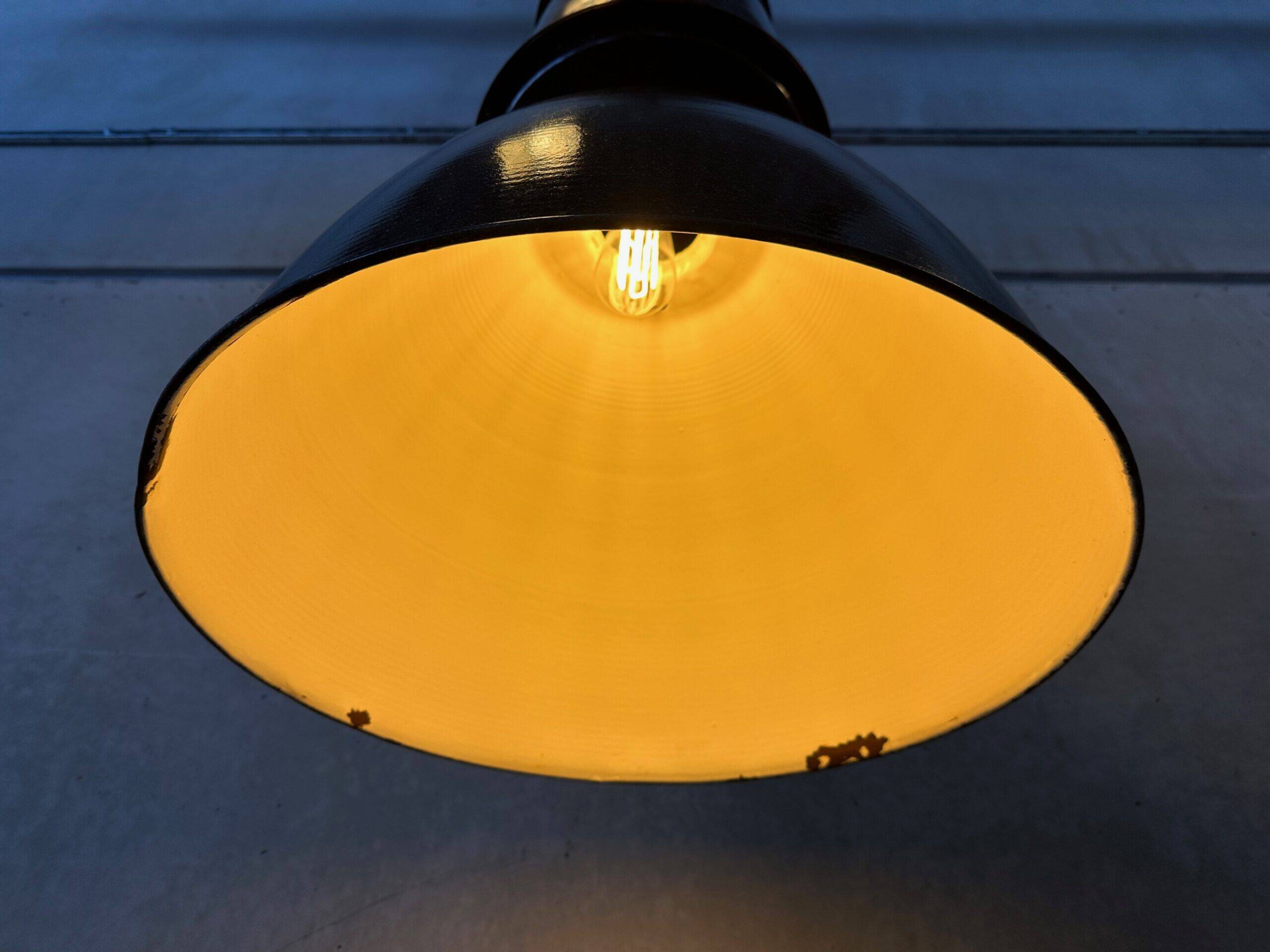 2x lampes industrielles XXL – émaillées