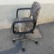 Vintage leopard fabric office chair
