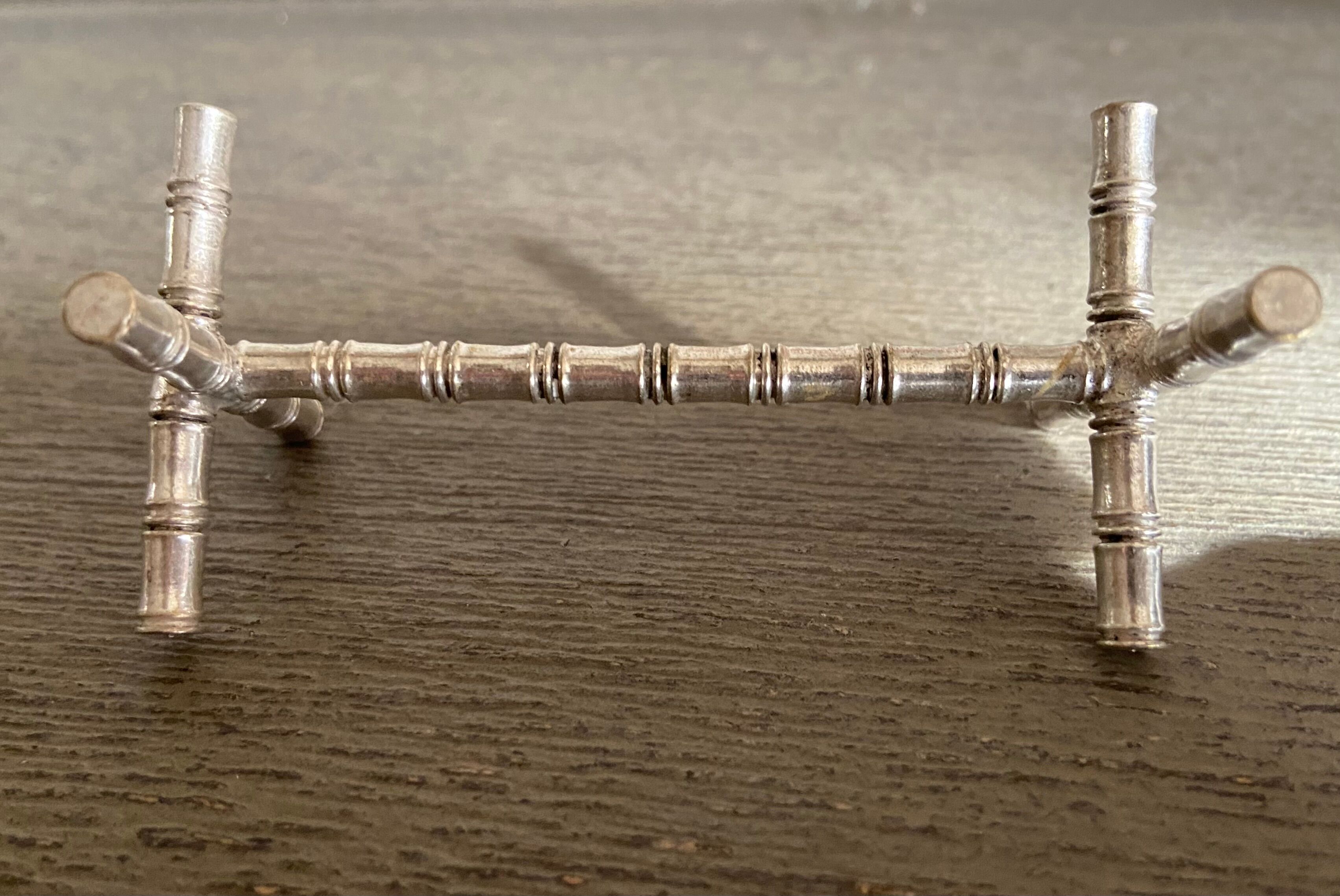 11 knife holders vintage silver metal