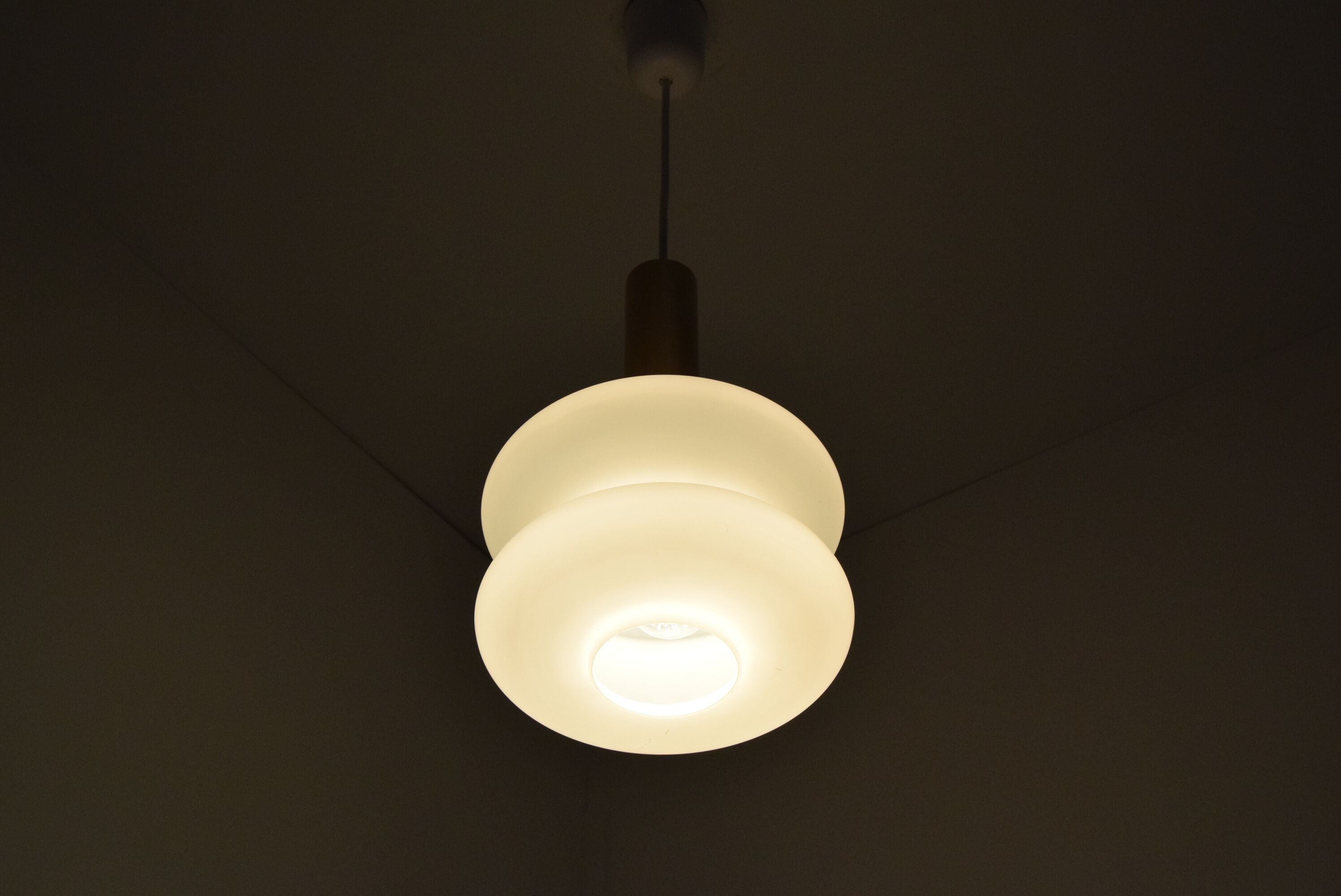 Mid-century glass pendant,1960's