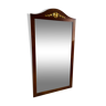 Rectangular mirror beveled ice, wooden frame
