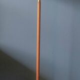 Danish teak floor lamp with brass tripod foot, 1960s