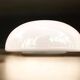 Minimalist large opaline glass flush mount ceiling lamp