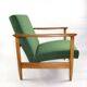 Fauteuil vert par Edmund Homa, années 1970