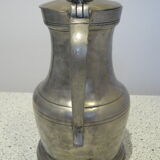 19th century wine pitcher carafe with lid