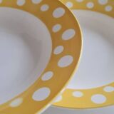 Set of 6 Digoin earthenware plates