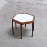 Rosewood 'Hexagon' side table by Hans Christian Andersen, 1960s