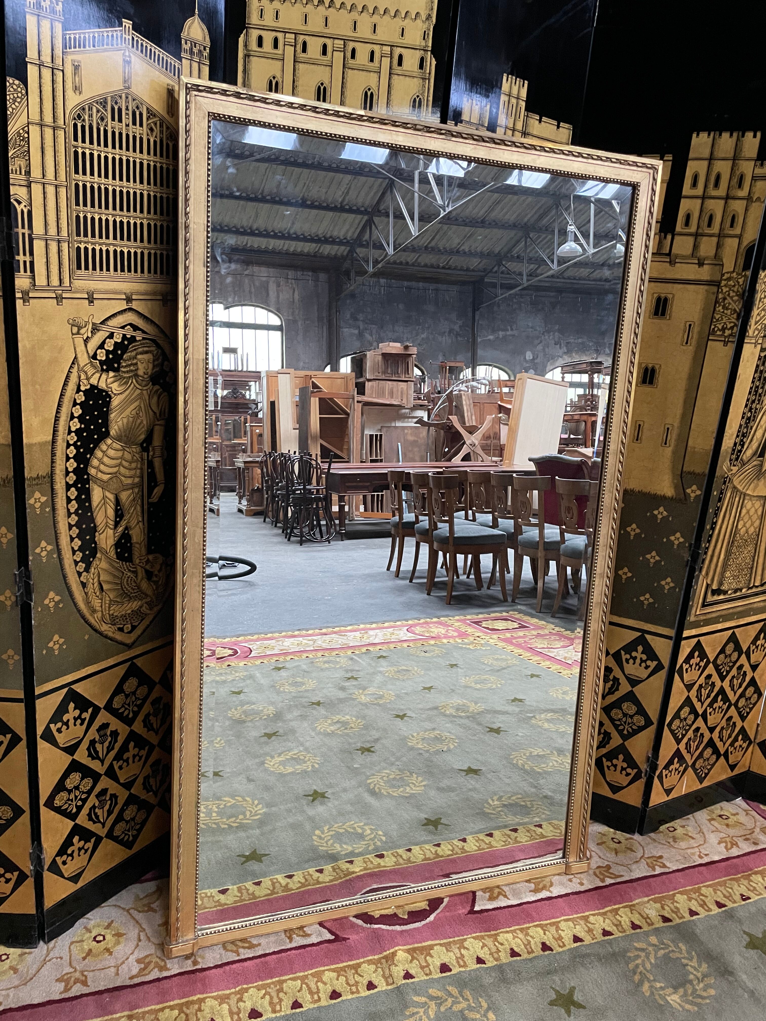 Gilded mirror louis XVI style 1900 era