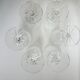6 chiseled water glasses