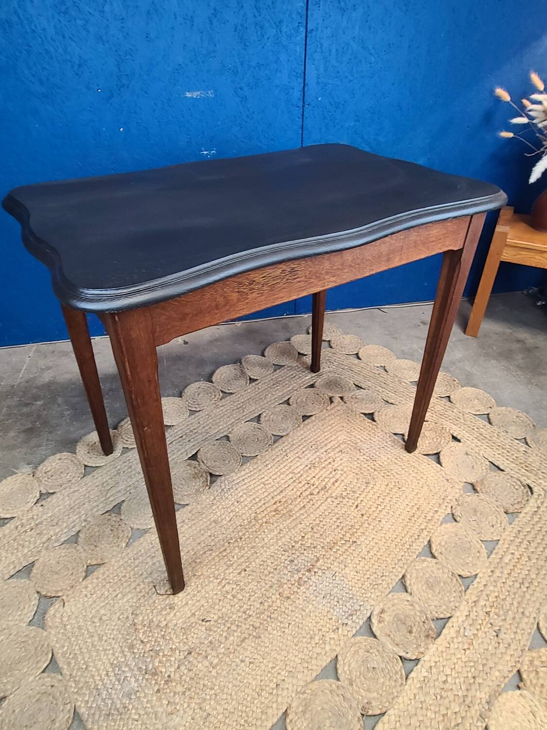 Vintage art deco table 1930 in solid wood
