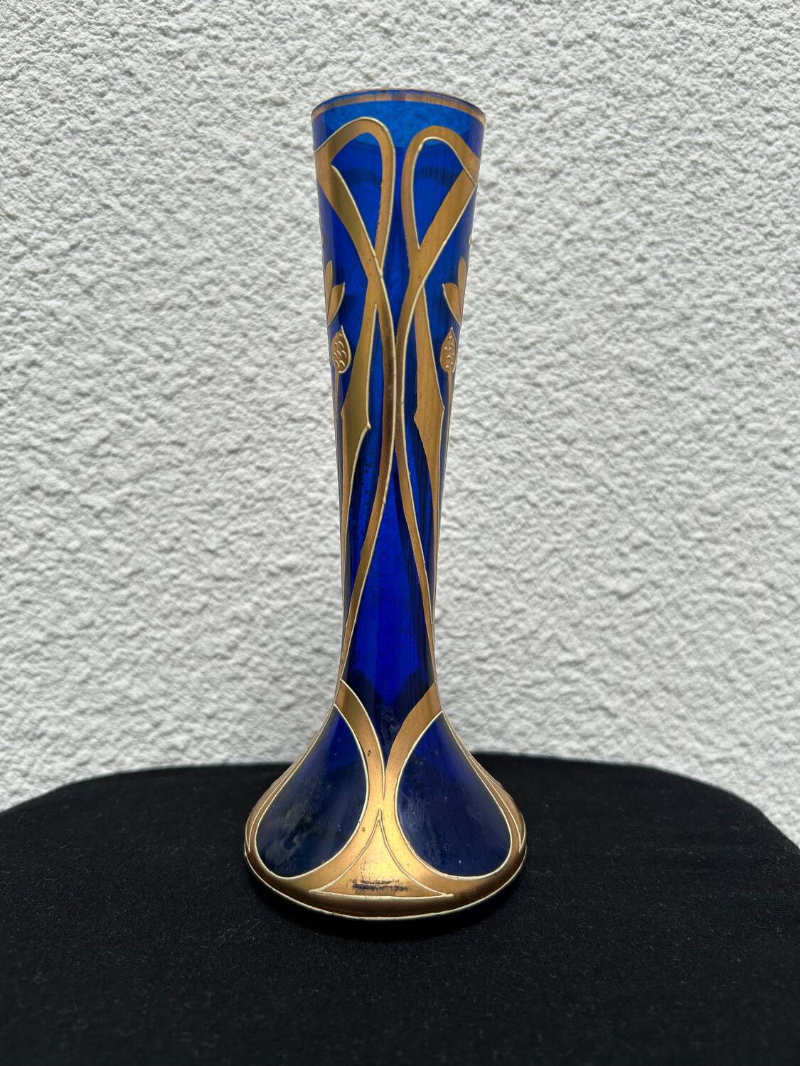 Théodore Legras - Art Nouveau Blue Gilded and Enameled Vase