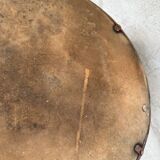 Brutalist mirror with metal chain from the 50s