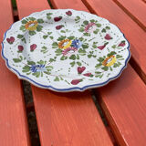Assiette ancienne fleurie TIALY