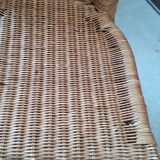 4 vintage rattan chairs 1970