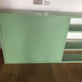 Green Console with shelfs