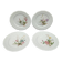 Set of 4 dessert plates Seltmann Weiden Bavaria Collection Marie-Luise