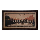 Color lithograph by Hansi Crossing the Rhine 1918