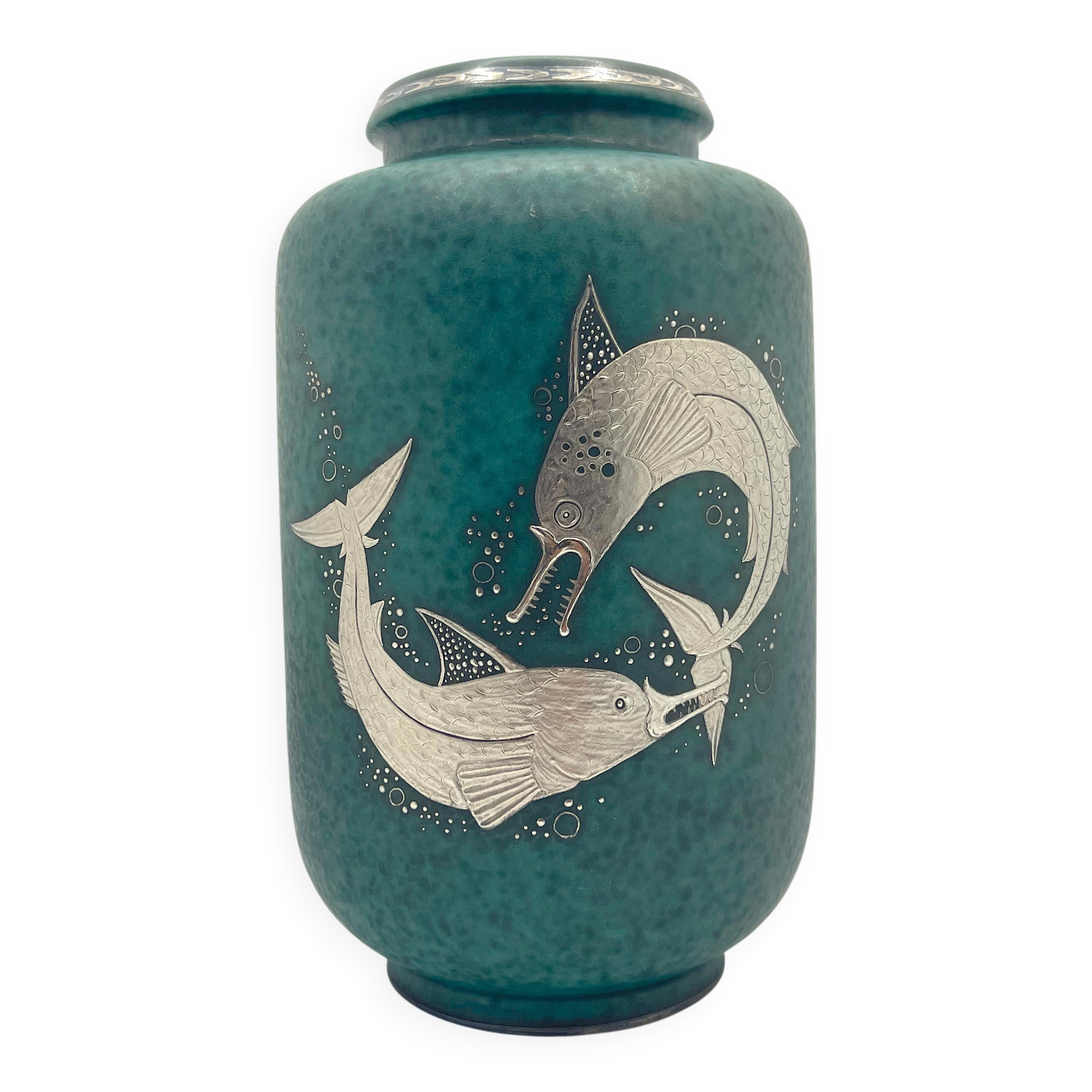 Vase wilhelm kate 'argenta' gustavsberg 1950