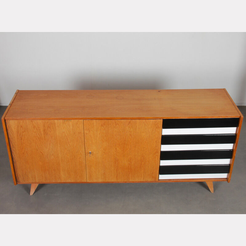 Oak enfilade by Jiri Jiroutek, model U-460, 1960