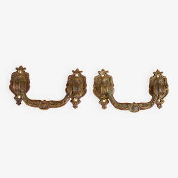 Pair of bronze handles