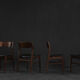 Mid-century modern Scandinavian dining chairs in beech and rosewood, 1960s, set of 4.