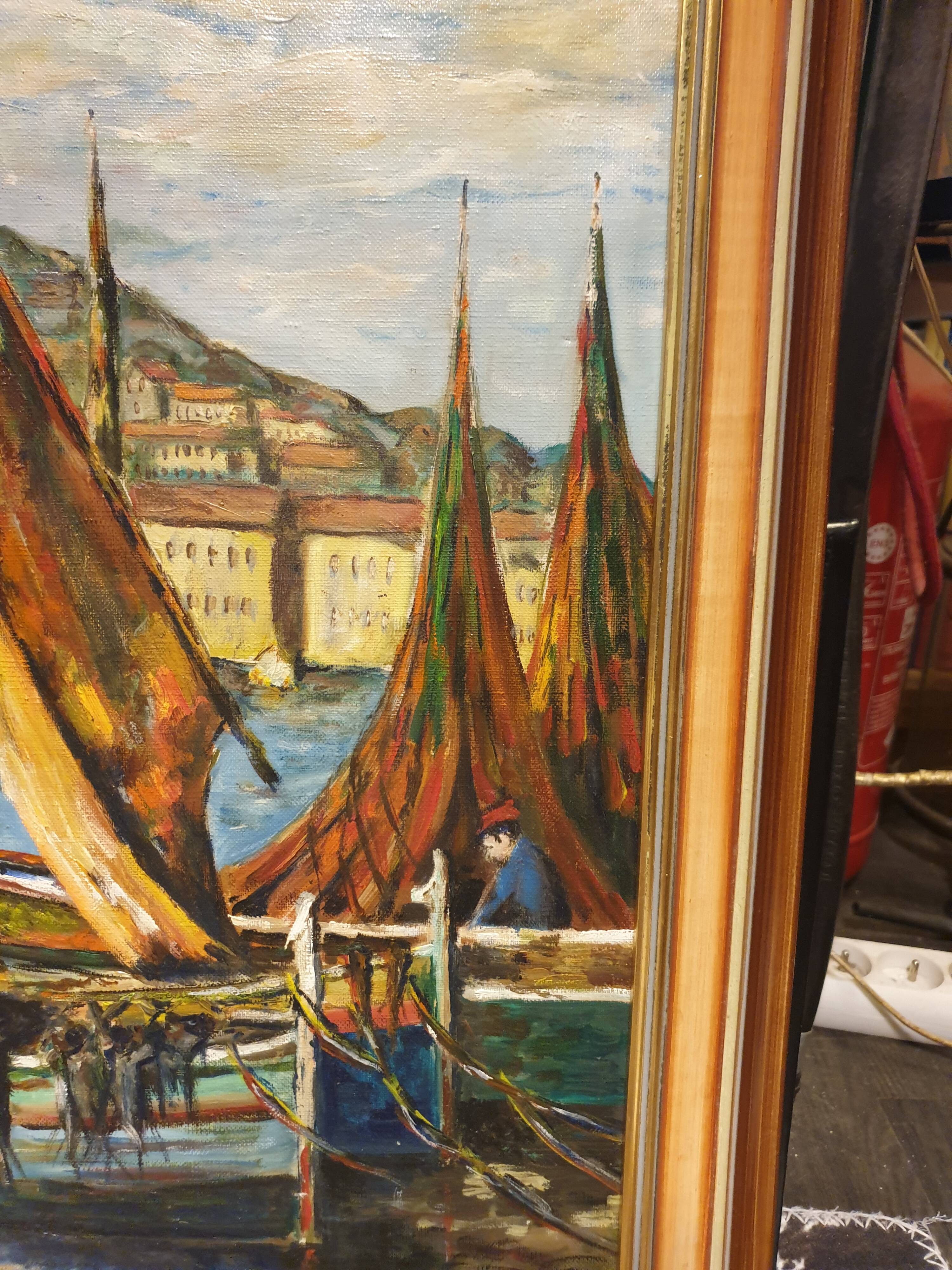 Oil on canvas Our Lady of the Guard