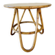 Bamboo and rattan side table circa 60's