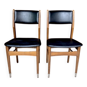 Paire de chaises scandinaves