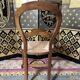 Suite of 8 Louis Philippe straw chairs
