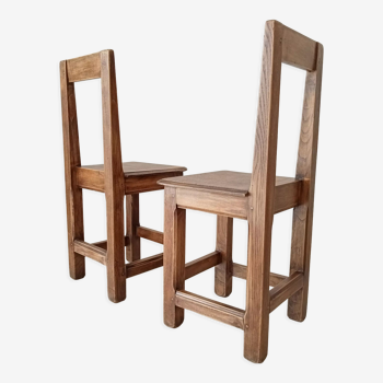 Antique chairs in solid walnut