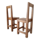 Chaises anciennes en noyer massif