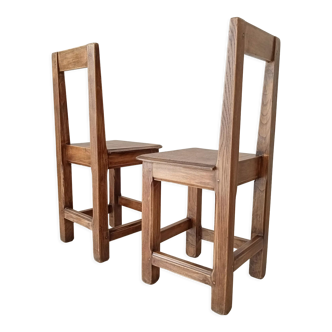 Antique chairs in solid walnut