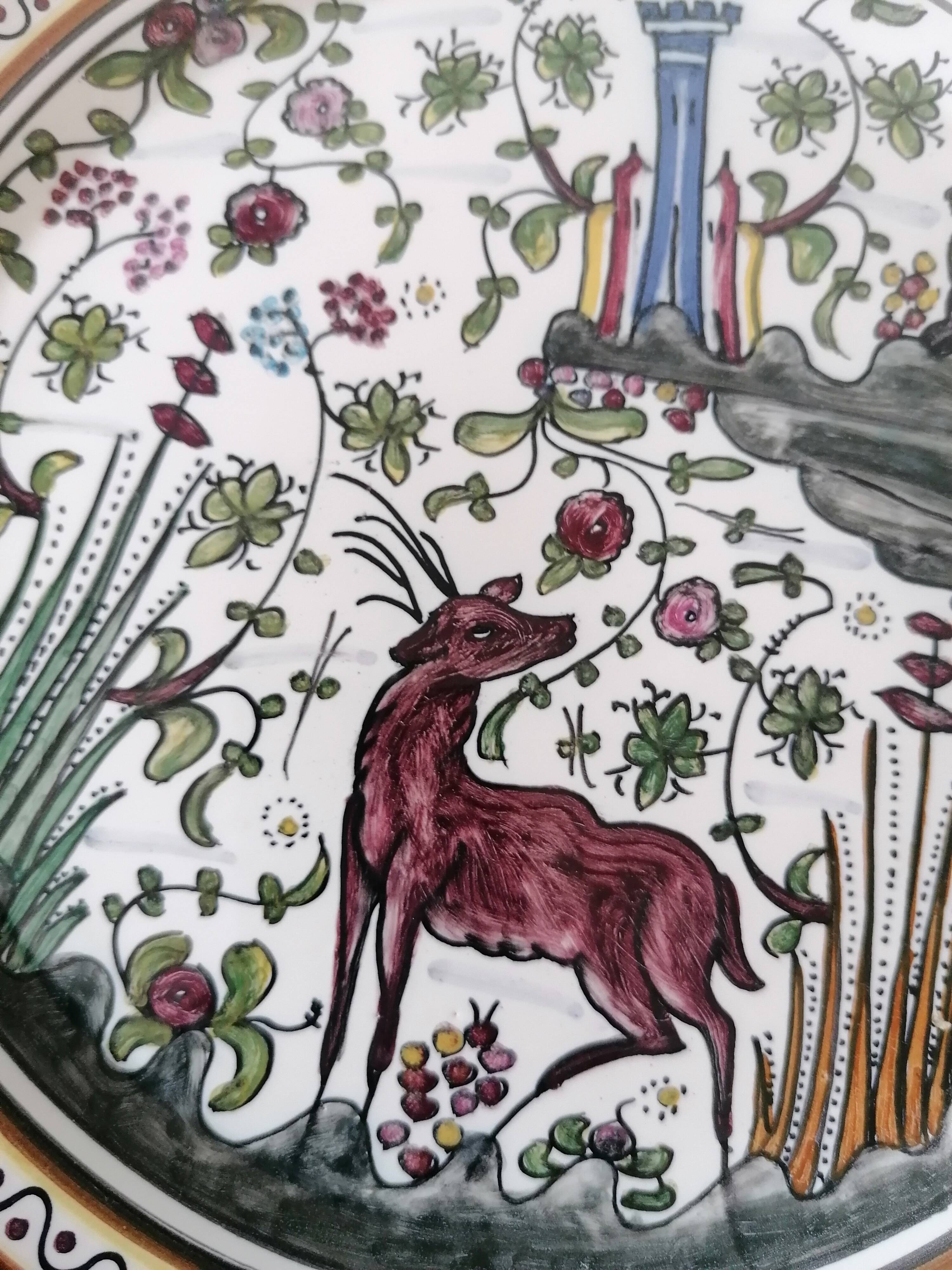 Two Coimbra Conimbriga earthenware plates.