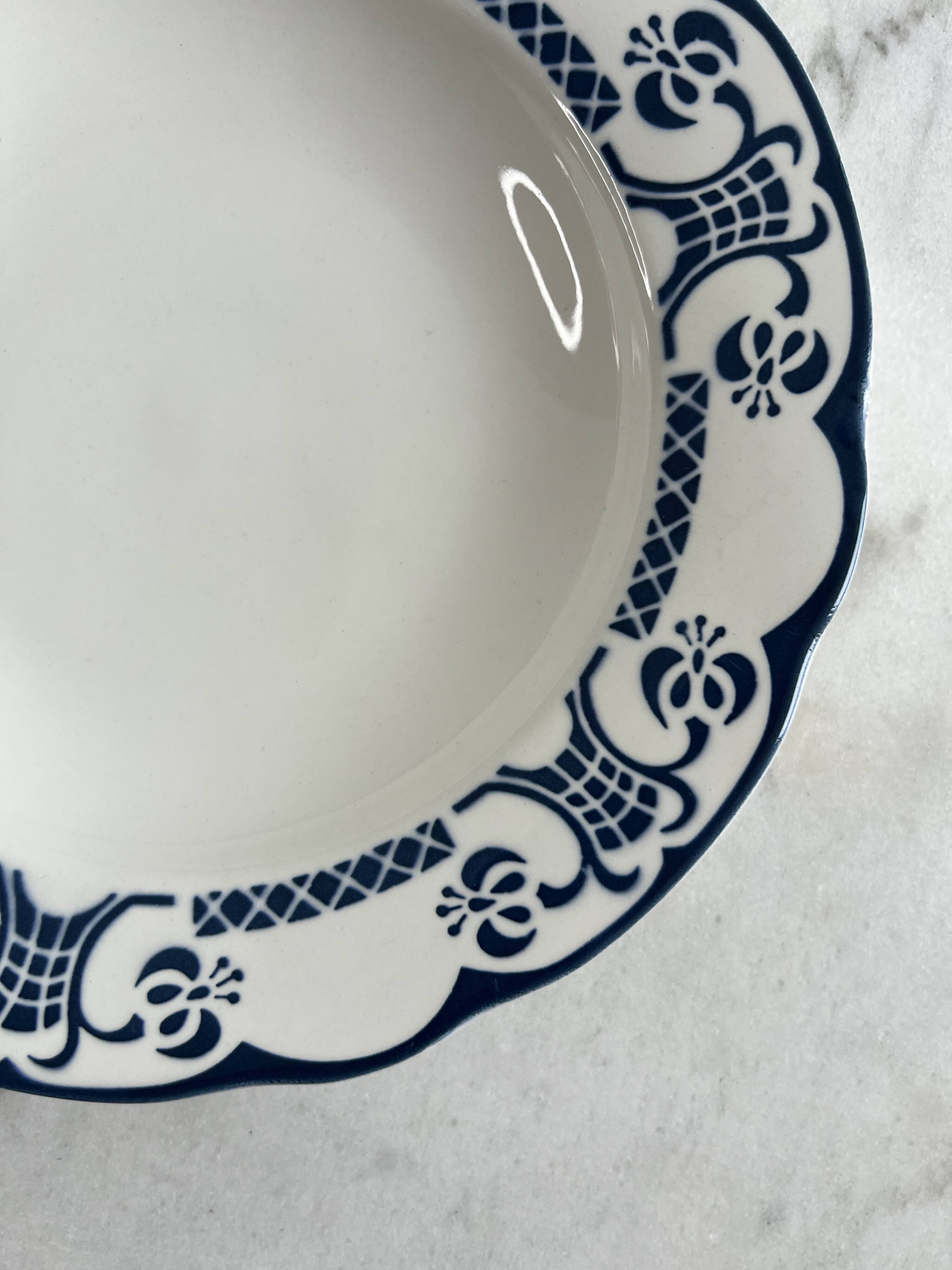 Set of 2 deep plates Marie Christine Sarreguemines
