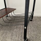 Table side on wheels from the 60s