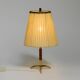 Lampe de table en laiton et teck par Kalmar, années 50