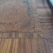 Table basse en bois avec joli motif carré  Plateau de service, années 1960, Allemagne