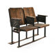 Fauteuils de cinéma en bois