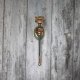 Bronze wall light Lucien Gau vintage, wall sconce, vintage hand sconce.