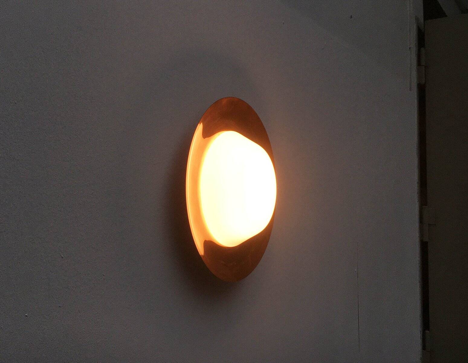 Mid-Century Copper Ceiling Lamp by BUR, Bünte & Remmler