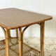 Vintage rattan coffee table 60's