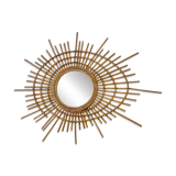 Ortf rattan sun mirror from the 60s