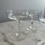 Set of 4 vintage stemmed glasses