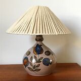 Ceramic lamp and its recycled cotton lampshade